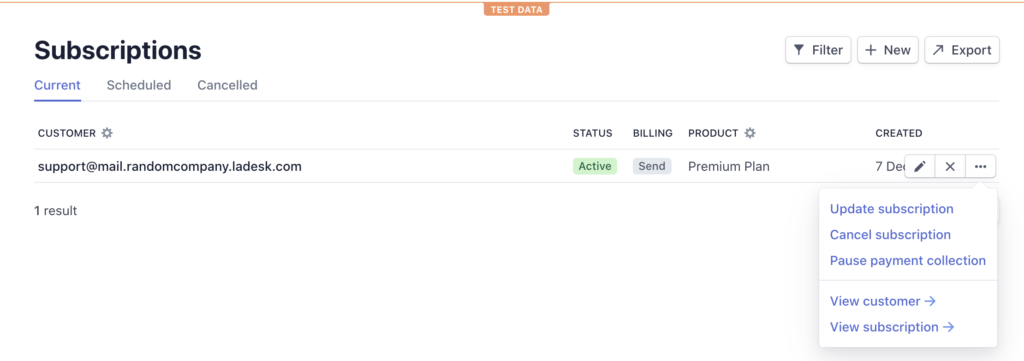 Kde zrušit předplatné v Stripe