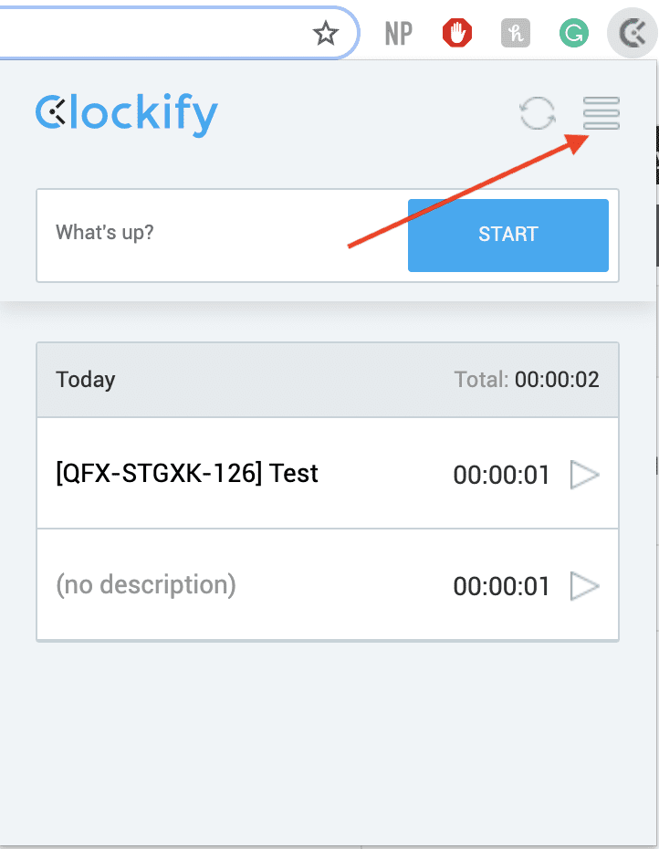 Možnosti rozšíření Clockify