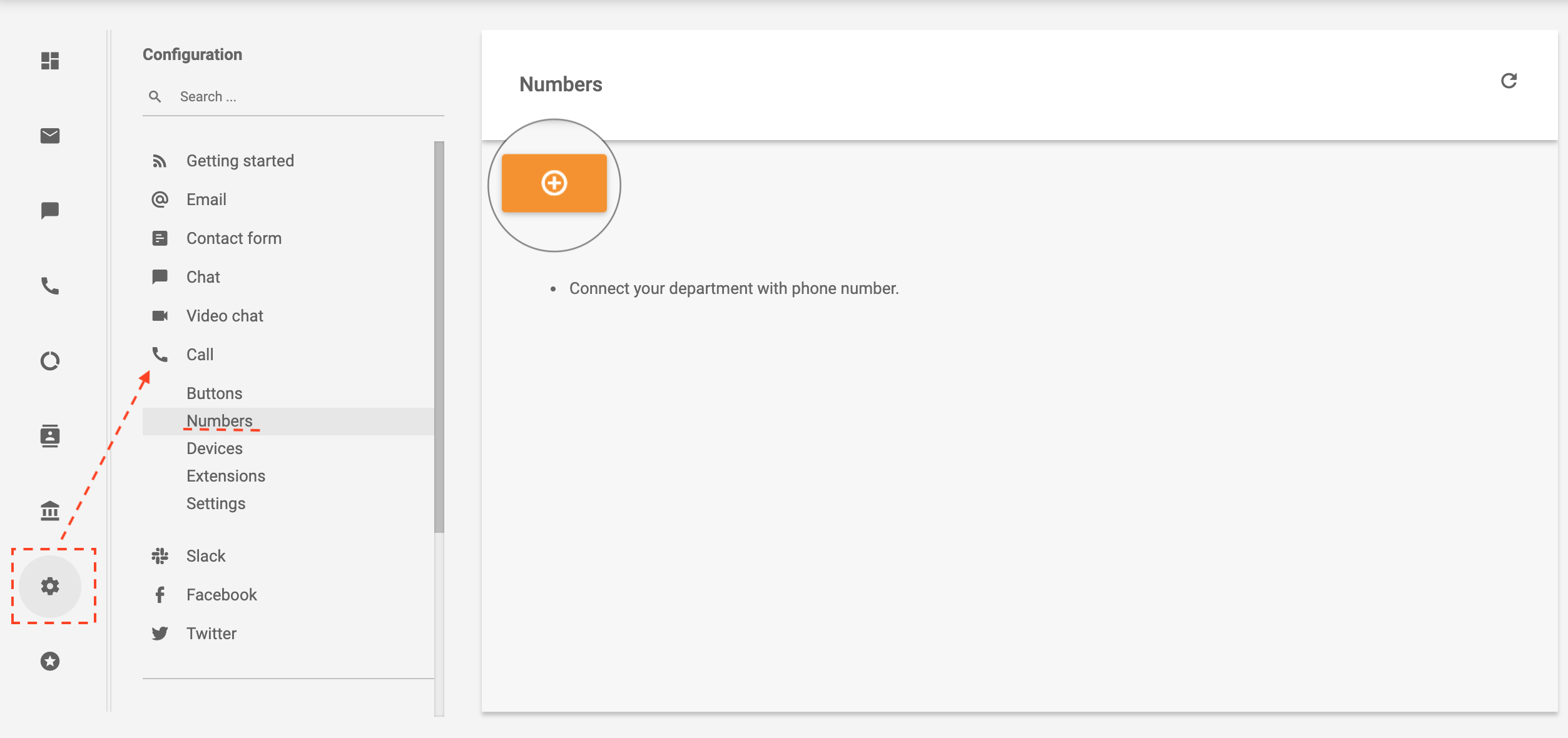 Navigace Actio LiveAgent