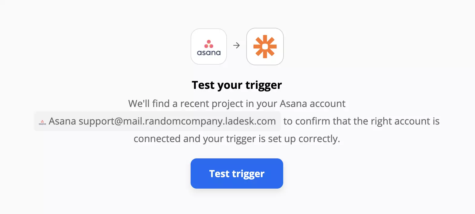 Test triggeru Asany