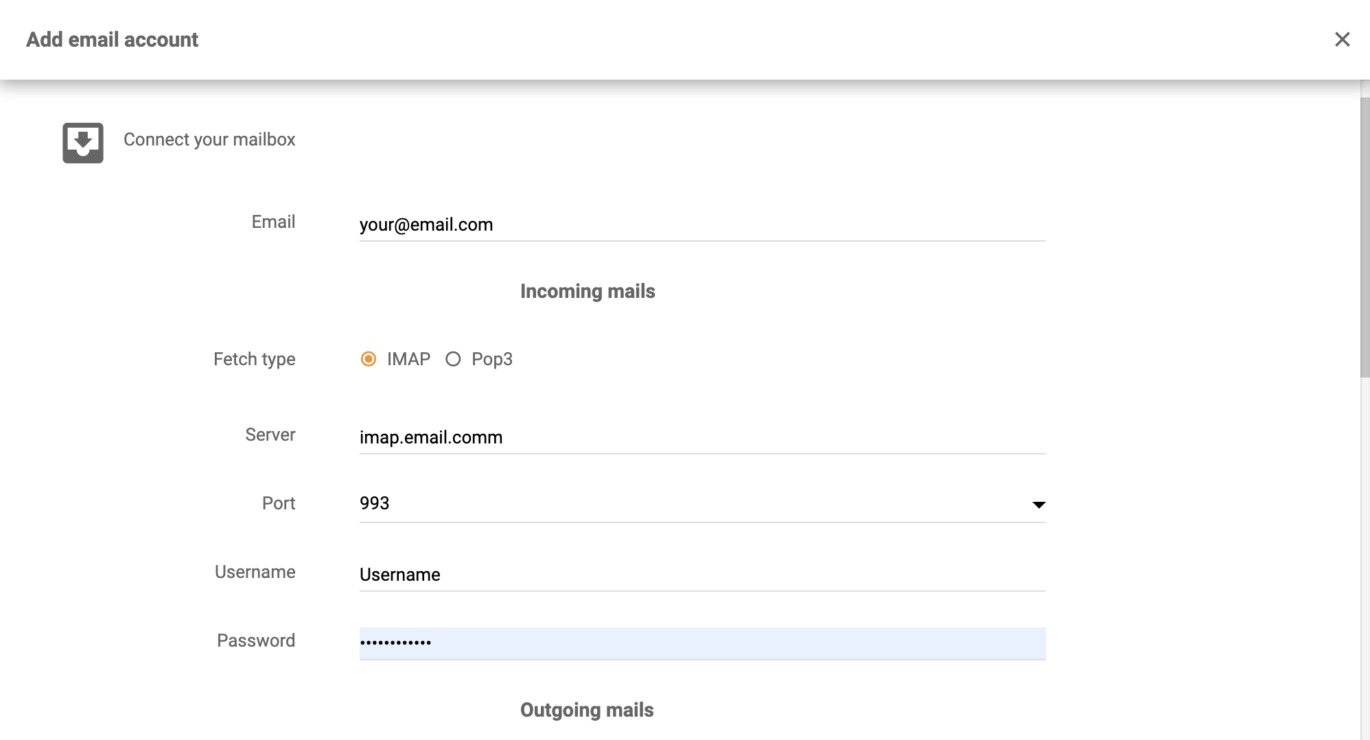 Konfigurace Scalix v LiveAgent