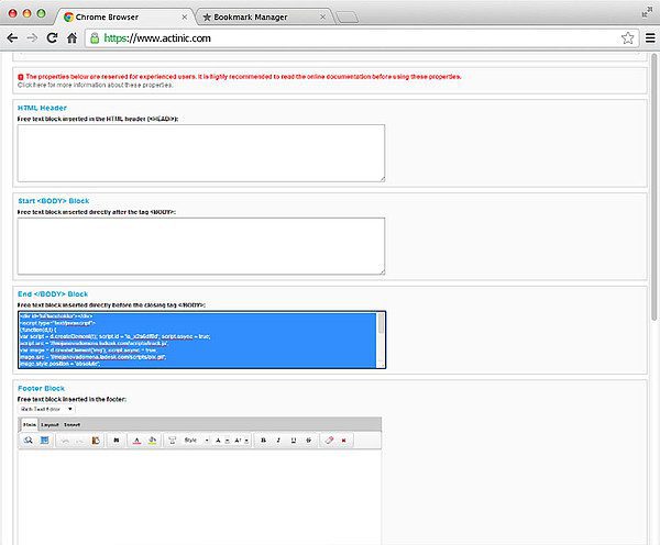 Nastavení integrace Oxatis LiveAgent