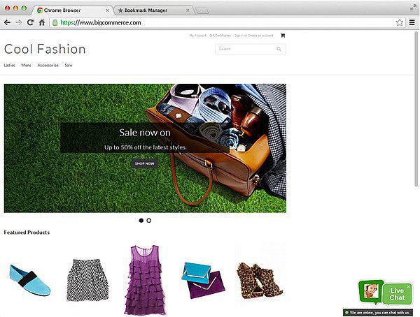 Integrace BigCommerce livechat LiveAgent