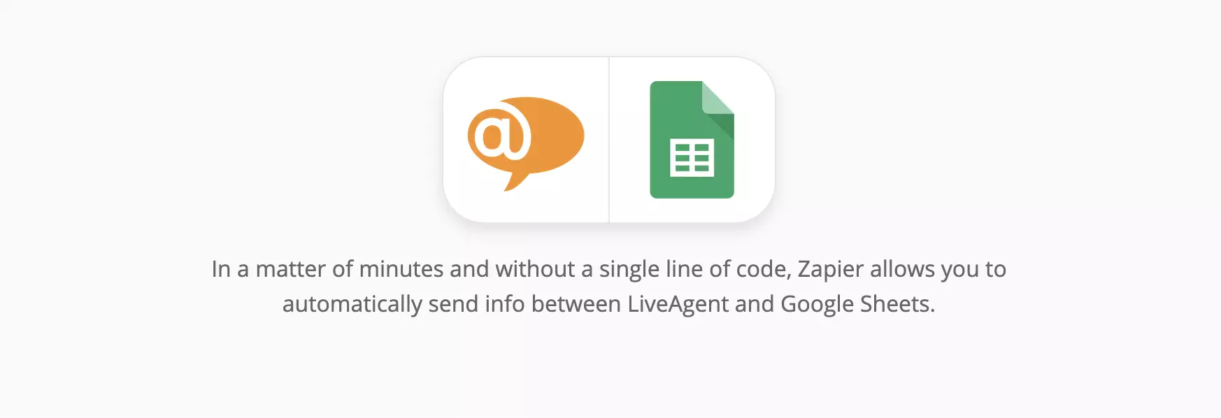 Integrace LiveAgent a Google Sheets na Zapier