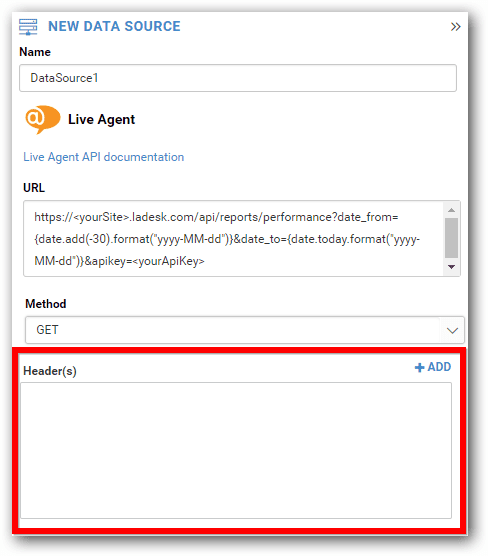 Bold BI header information