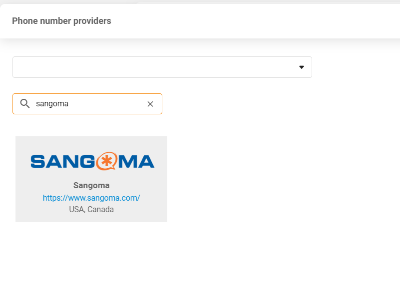 Poskytovatel Sangoma