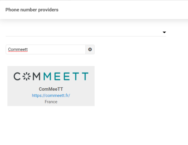 Vyhledávání ComMeeTT
