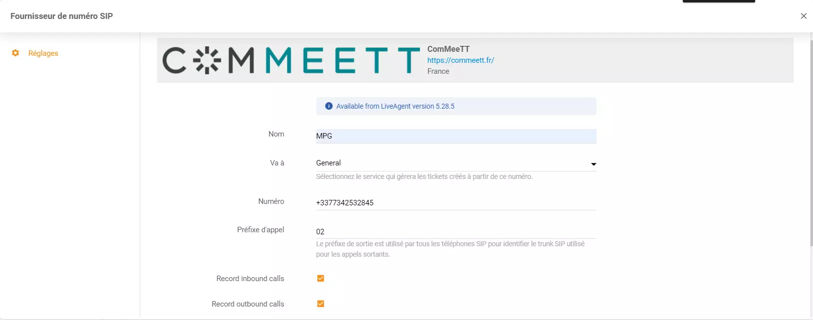 Přihlašovací údaje ComMeeTT