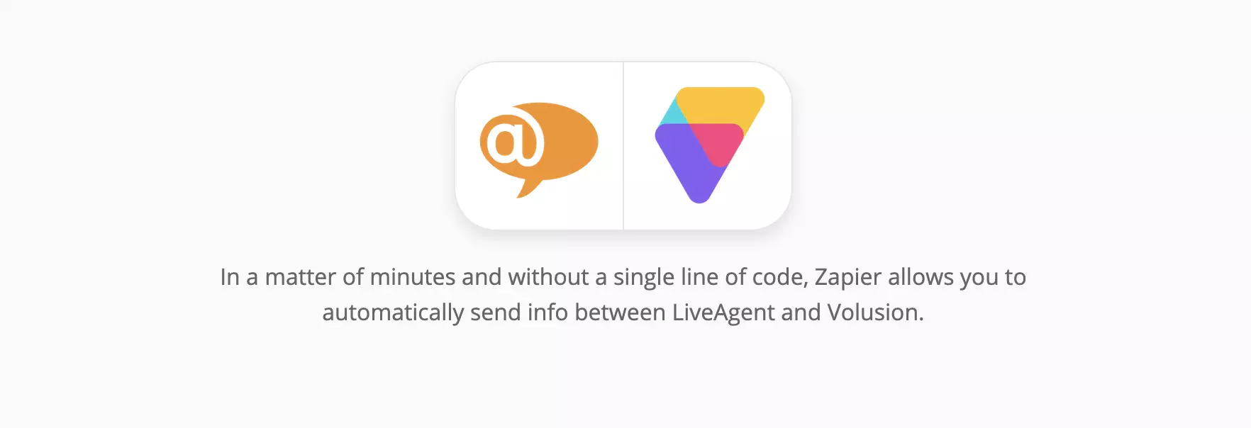 Integrace LiveAgent a Volusion na Zapier