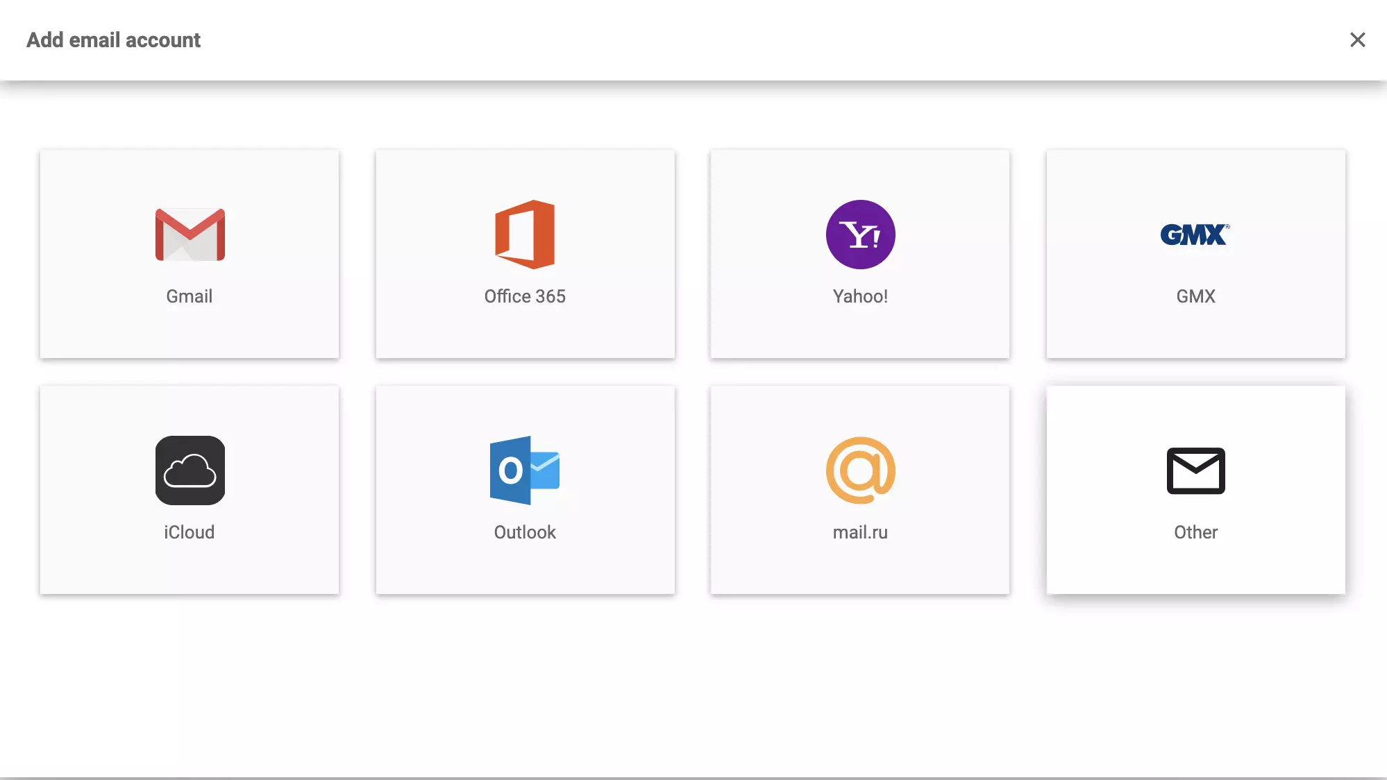 Konfigurace LiveAgent s výběrem e-mailu