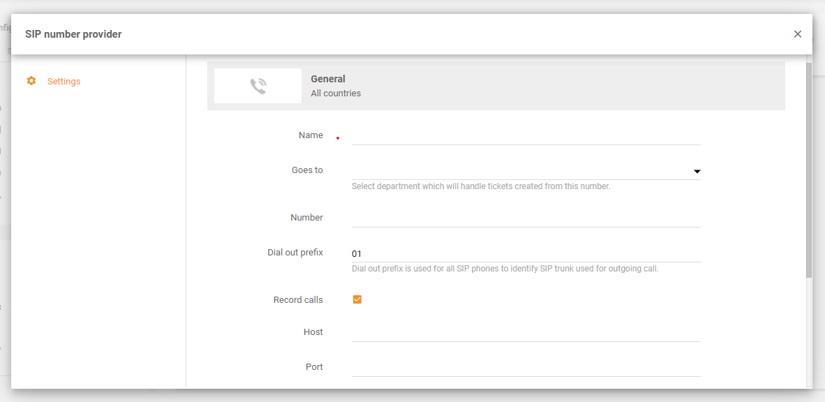 Integrace Magenta v LiveAgentu - nastavení čísel