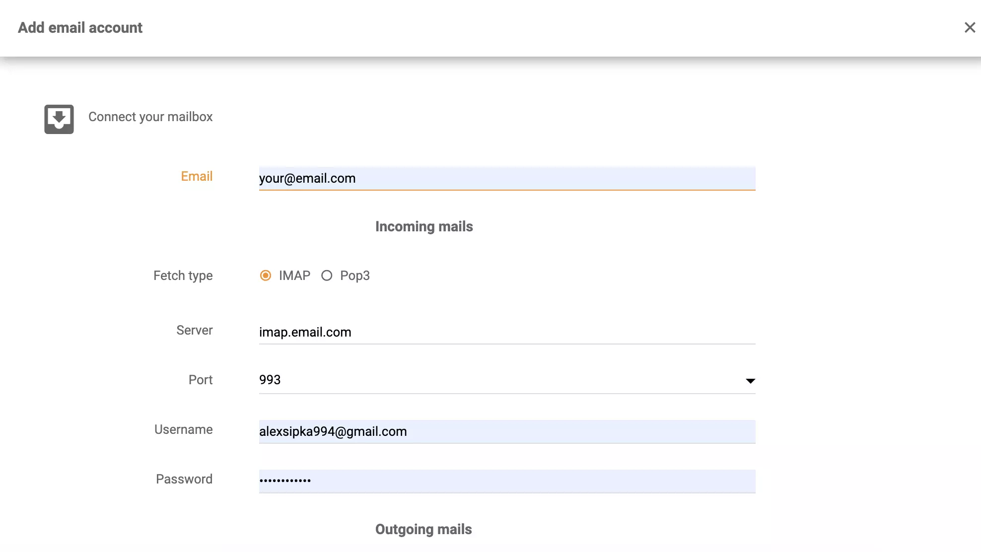 Nastavení IMAP/POP3 Microsoft Server Exchange v LiveAgent