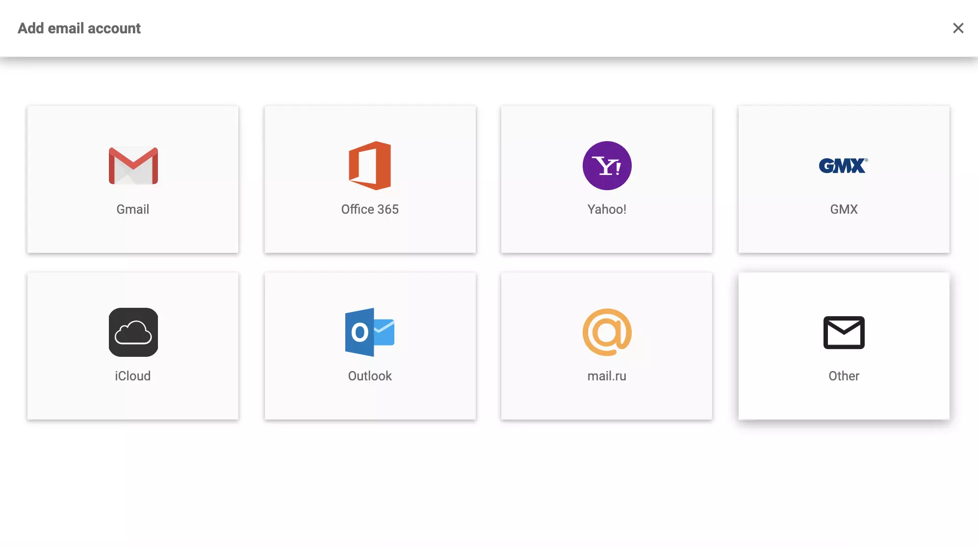 Možnosti konfigurace e-mailového účtu LiveAgent