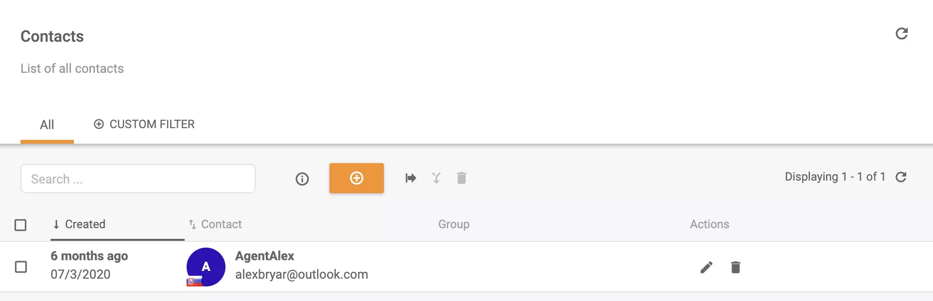 Zákazník byl přidán do LiveAgent díky úspěšné integraci s Braintree