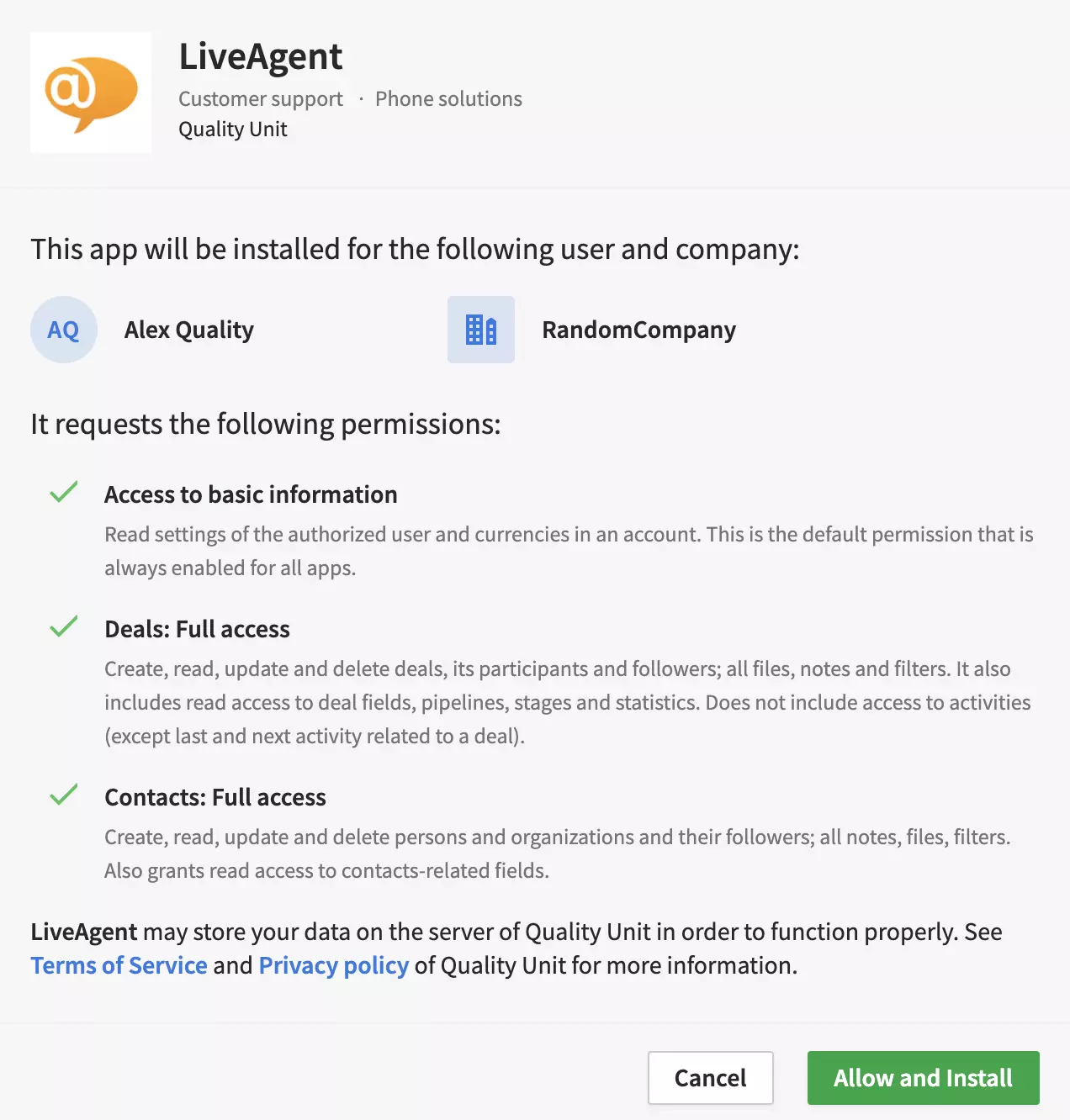 Instalace pluginu PipeDrive pro LiveAgent