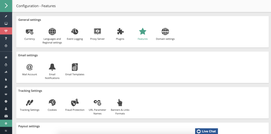 Konfigurace a funkce