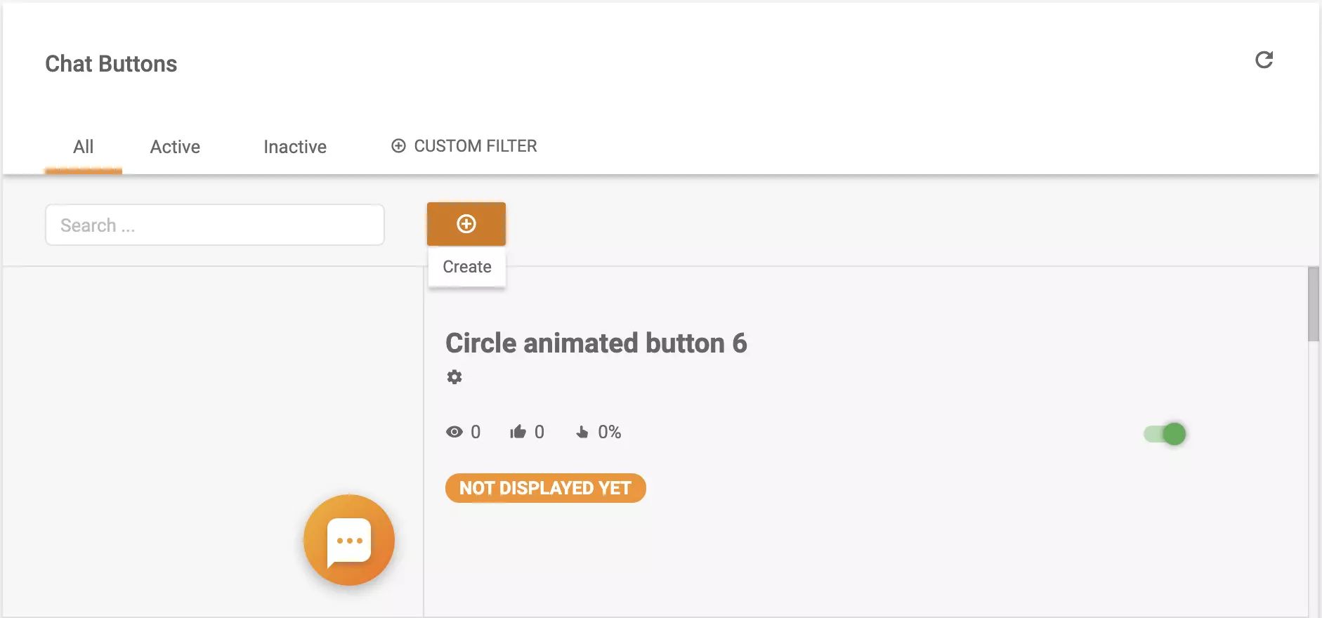 Vytvoření tlačítka chatu v konfiguraci LiveAgent