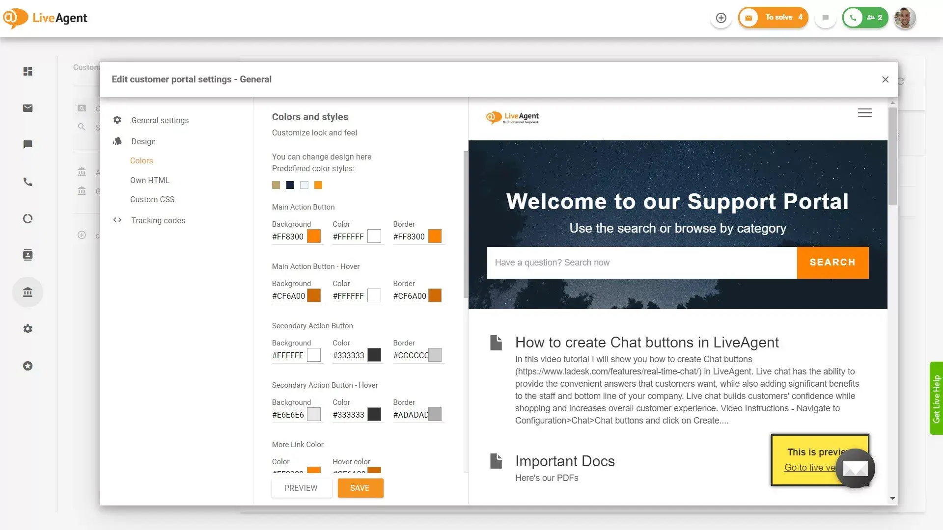 Znalostní báze LiveAgent