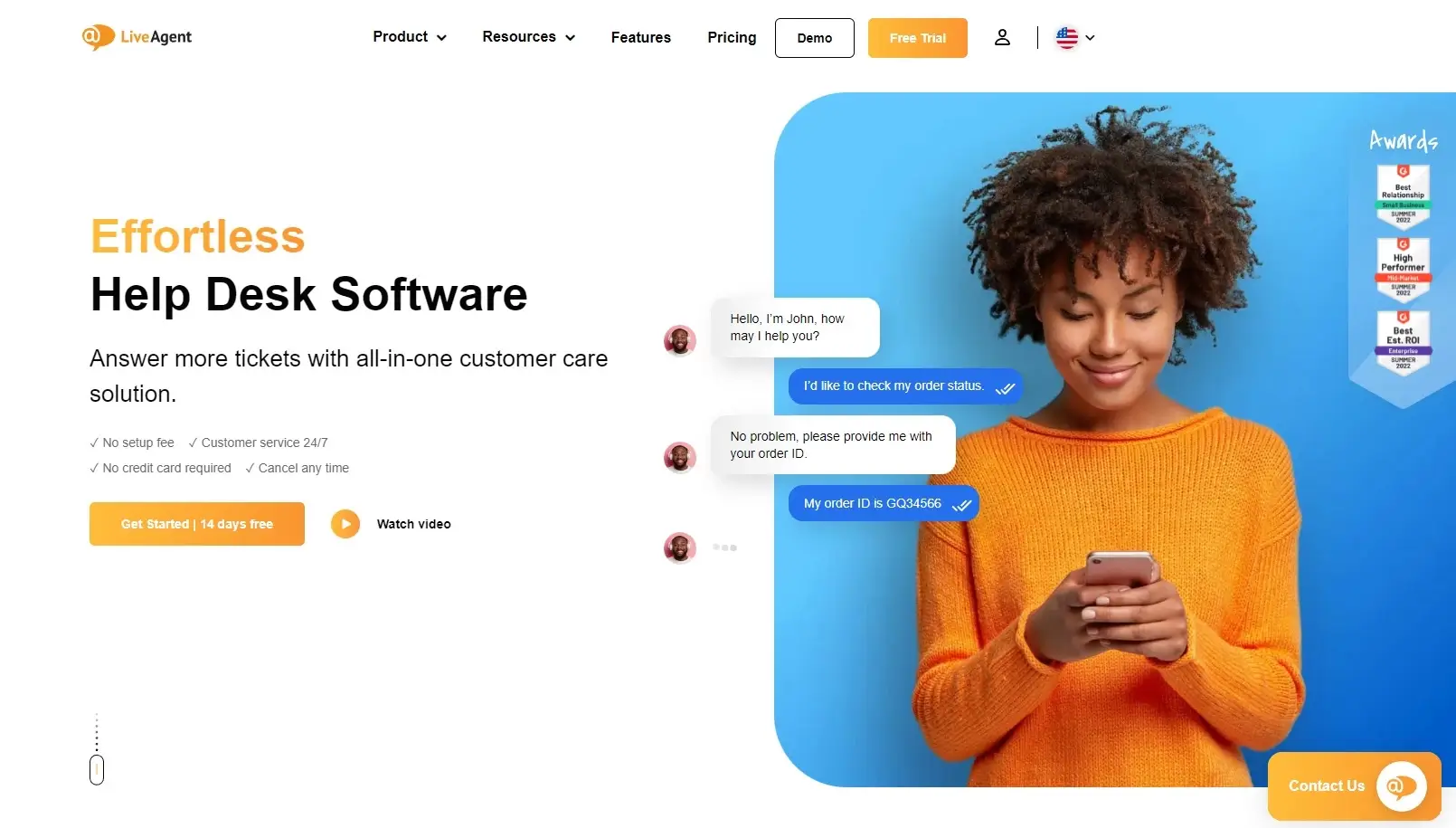 Software pro správu helpdesku Live Agent