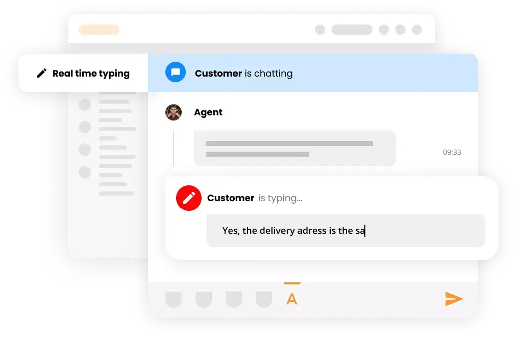 Zobrazení psaní v reálném čase