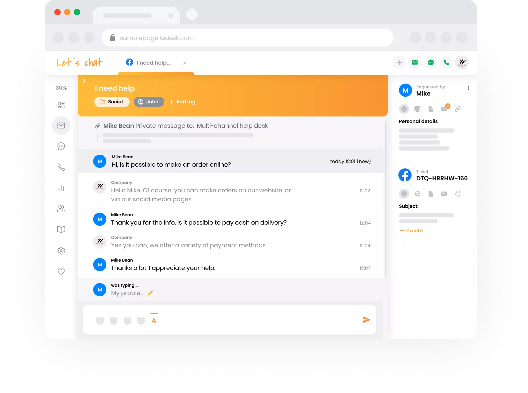 Zobrazení týmu podpory
