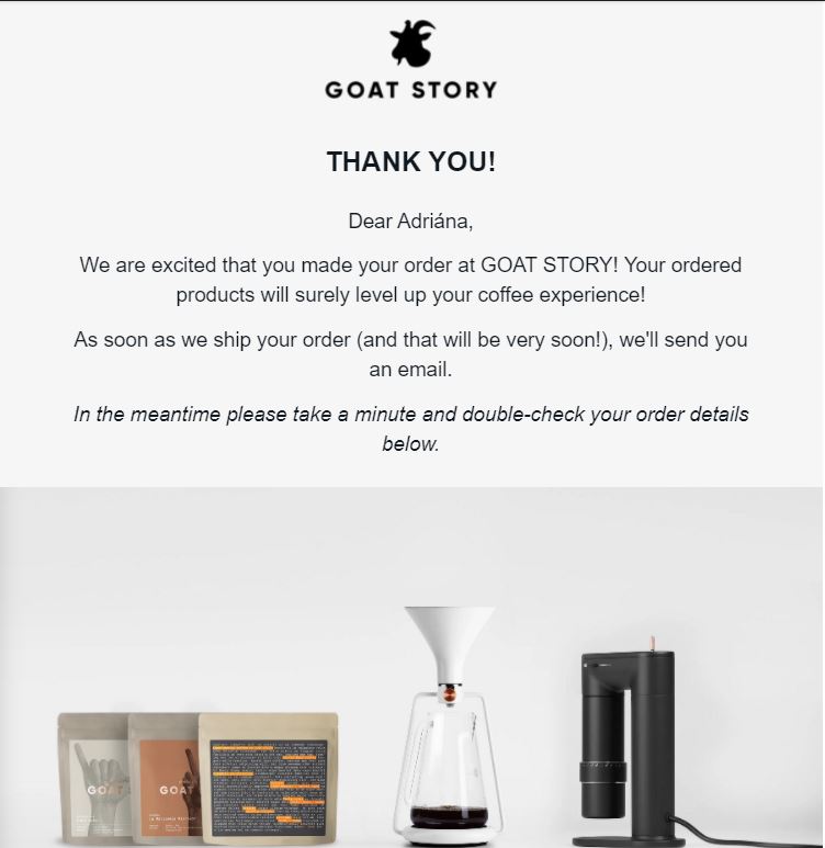 Příklad e-mailového příběhu